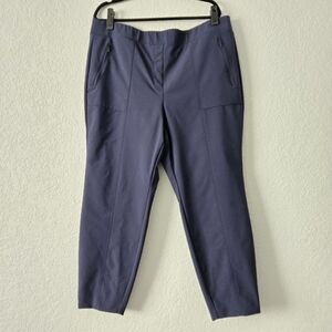 Lane Bryant 20 Navy Blue Stretch Pull On Pants